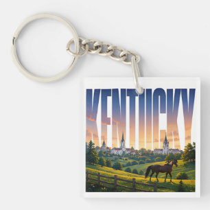 Llavero Escape Escénico Bluegrass de Kentucky Horse Countr