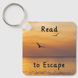 Llavero Escape to Read Keychain | Book Lover Reading Quote