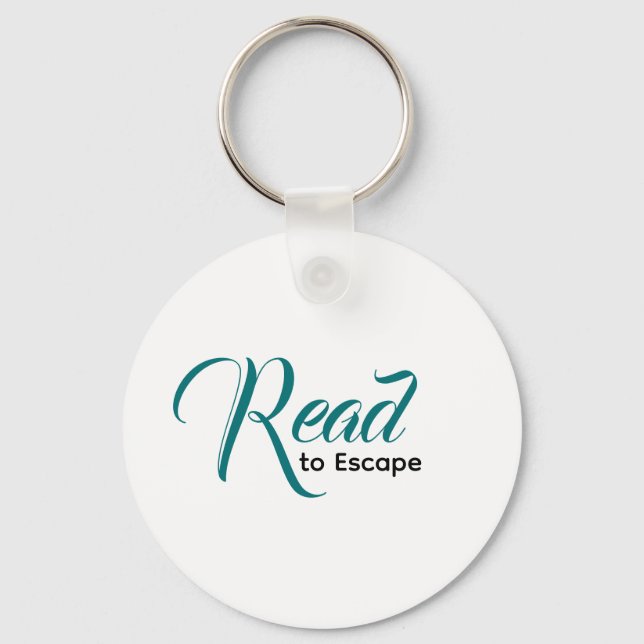 Llavero Escape to Read Keychain | Literary Gift (Anverso)