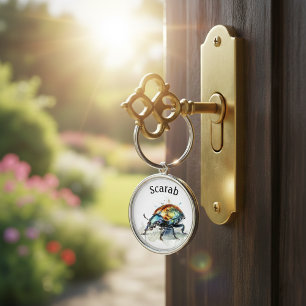 Llavero Escarabajo irlandés en acuarela, personalizado