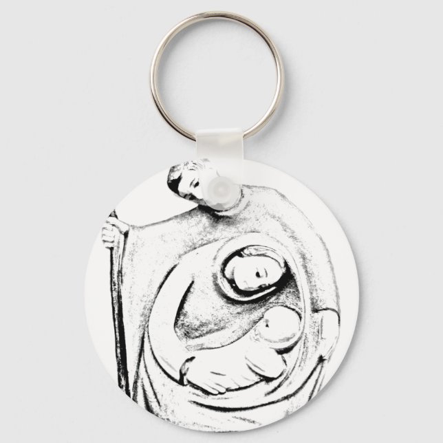 Llavero Escena De Natividad De Los navidades. Navidades y  (Anverso)