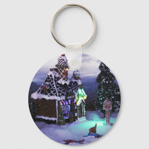 Llavero Escena de nieve de invierno 2020 en Wonderland