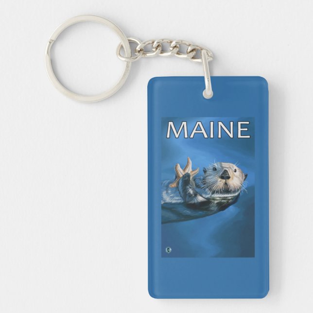 Llavero Escena de orugas de MaineSea (Frente)