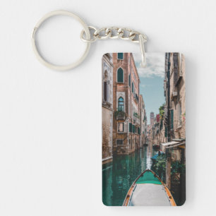 Llavero Escena del canal de Venecia Italia góndola