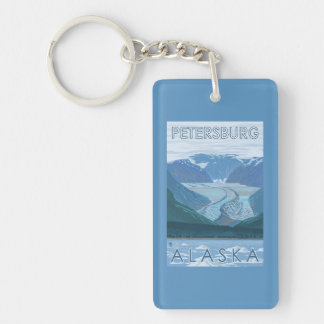 Llavero Escena del glaciar - Petersburgo, Alaska