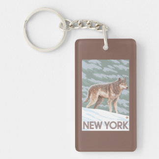 Llavero Escena del lobo de Nueva York