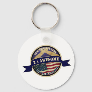 Llavero Escocia Americana 2x Awesome Keyring