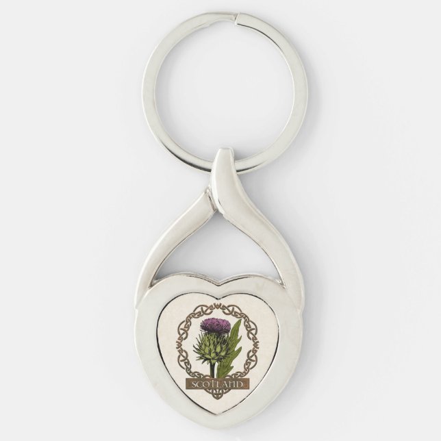 Llavero Escocia Tistle Celtic Knots (Anverso)