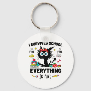 Llavero Escolar Feliz primer día de clases está bien, yo s