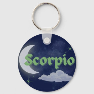 Llavero Escorpio Celestial Estética Dreamy Moon Cloud Star
