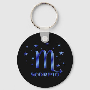 Llavero Escorpio con la cadena de Rótulo Sun Stars