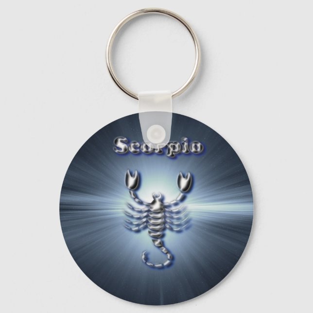 Llavero Escorpio cromado (Anverso)