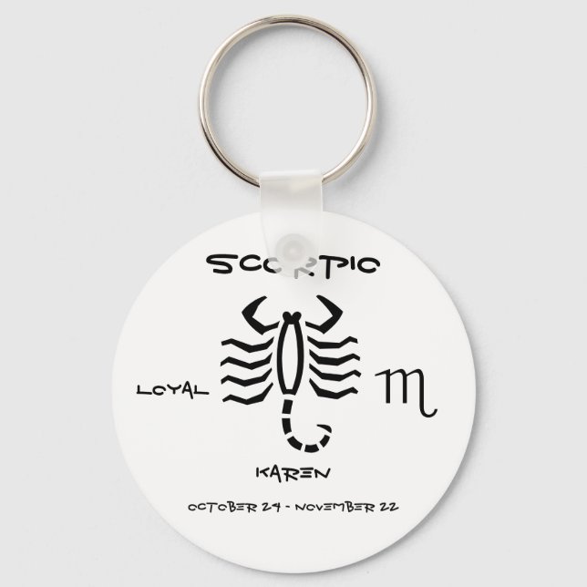 Llavero Escorpio personalizado (Anverso)