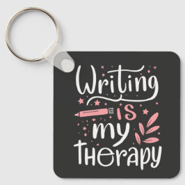 Llavero Escribir es mi terapia