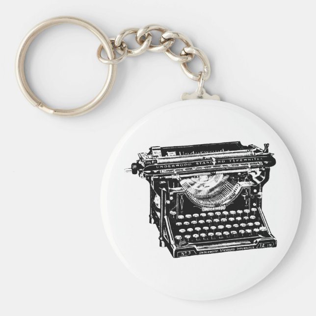 Llavero Escritor de máquinas de submadera (Frente)