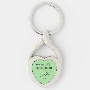 Llavero Escritura Cristo cruza l