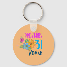 Llavero Escritura de la Biblia Cristiana Floral MUJER PROV