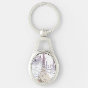 Llavero escritura francesa chandelier paris eiffel tower