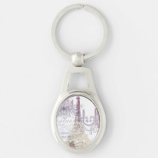 Llavero escritura francesa chandelier paris eiffel tower