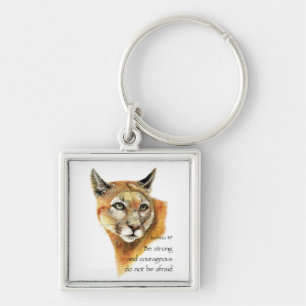 Llavero Escritura motivacional Joshua Cougar Arte animal