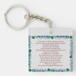 Llavero Escritura, Salmo 11, Verso de la Biblia,