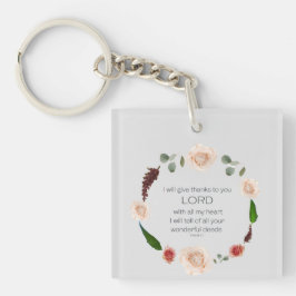 Llavero Escritura, Salmo 9, Todos Tus Maravillosos Hechos