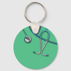 Llavero Escrutinio médico verde