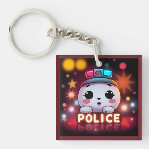 Llavero Escuadrón de Policía Adorable – Diseño de Patrulla