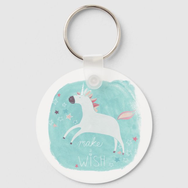 Llavero Escuadrón mágico de unicornio - Hacer un deseo (Anverso)