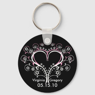 Llavero Escuche las cadenas claves de mi Boda cardíaco