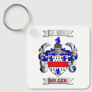 Llavero Escudo de Apellido Miller Familia de Alumi