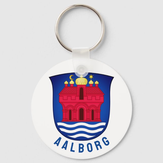 Llavero Escudo de armas de Aalborg - DINAMARCA (Anverso)