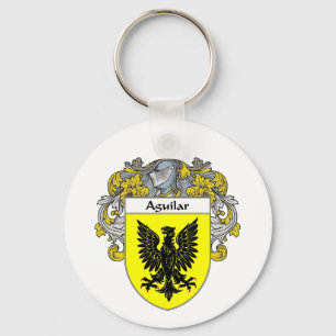 Llavero Escudo de armas de Aguilar (Mantled)