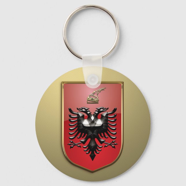 Llavero Escudo de armas de Albania (Anverso)