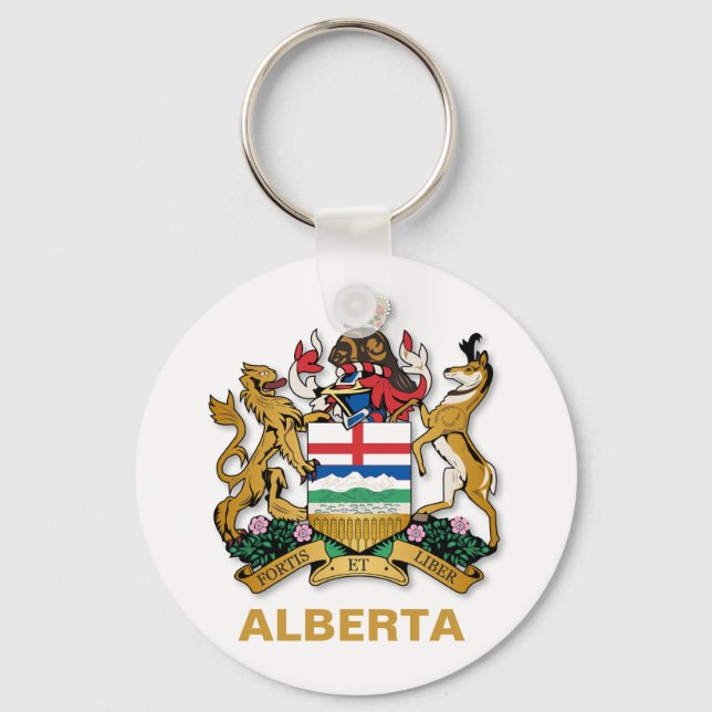 Llavero Escudo de armas de Alberta (Anverso)