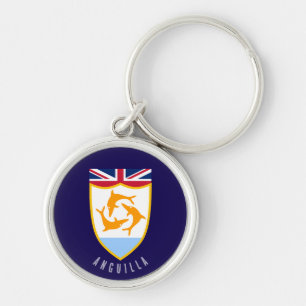 Llavero Escudo de armas de Anguila