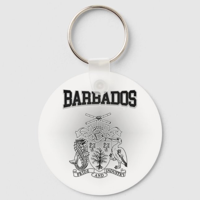 Llavero Escudo de armas de Barbados (Anverso)