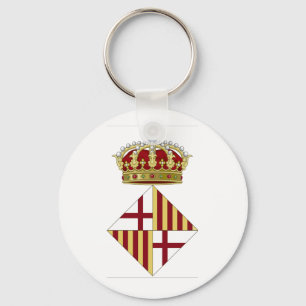 Llavero Escudo de armas de Barcelona (España)