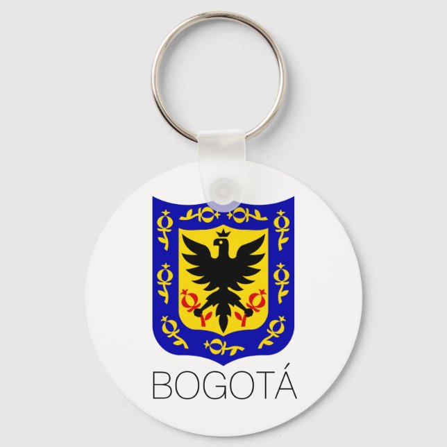 Llavero Escudo de armas de Bogotá, Colombia (Anverso)