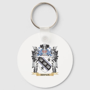 Llavero Escudo de armas de Brown - escudo de la familia