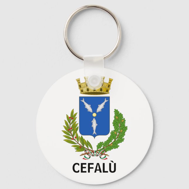 Llavero Escudo de armas de Cefalú - Sicilia (Anverso)