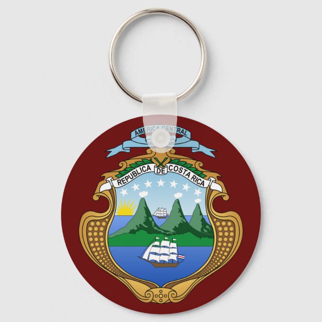Llavero Escudo de armas de Costa Rica (Anverso)