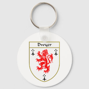 Llavero Escudo de armas de Dwyer/escudo de la familia