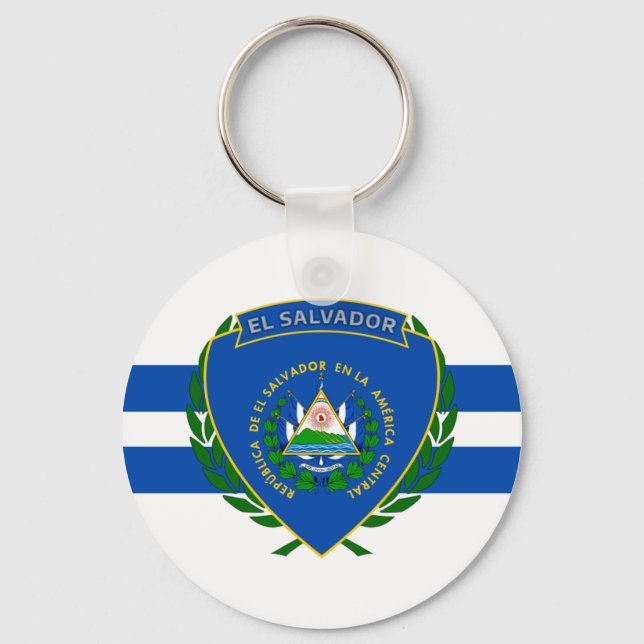 Llavero Escudo de armas de El Salvador (Anverso)