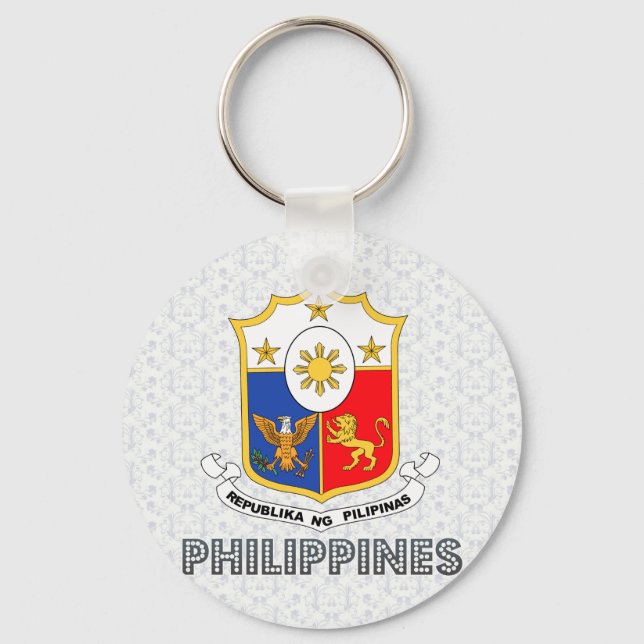 Llavero Escudo de armas de Filipinas (Anverso)