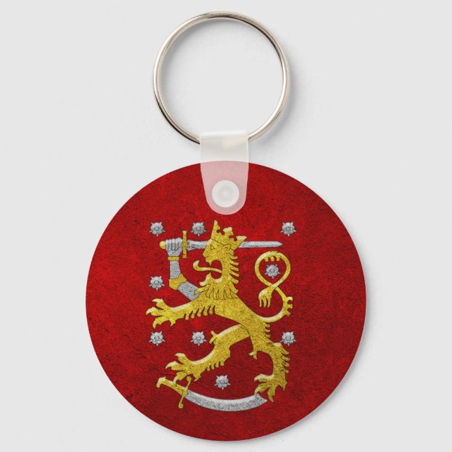 Llavero Escudo de armas de Finlandia (Reverso )