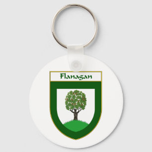 Llavero Escudo de armas de Flanagan/escudo de la familia