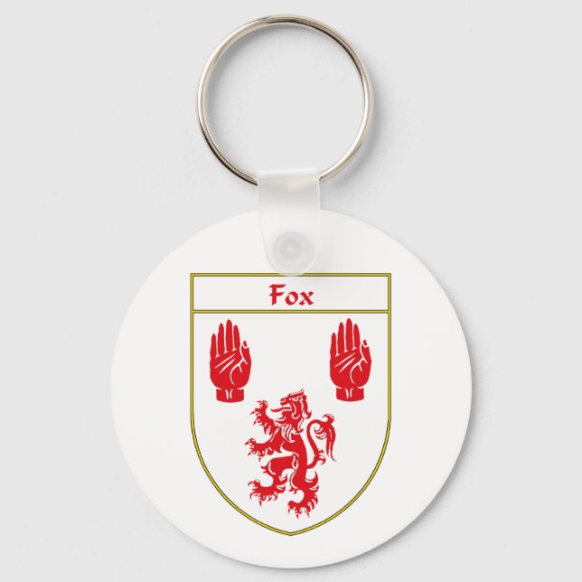 Llavero Escudo de armas de Fox/escudo familiar (Anverso)
