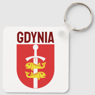 Llavero Escudo de armas de Gdynia, Polonia
