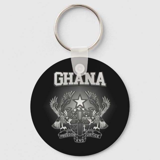 Llavero Escudo de armas de Ghana (Anverso)